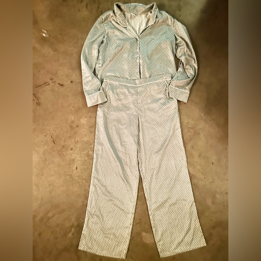Splendid Light Blue Geometric Jumpsuit